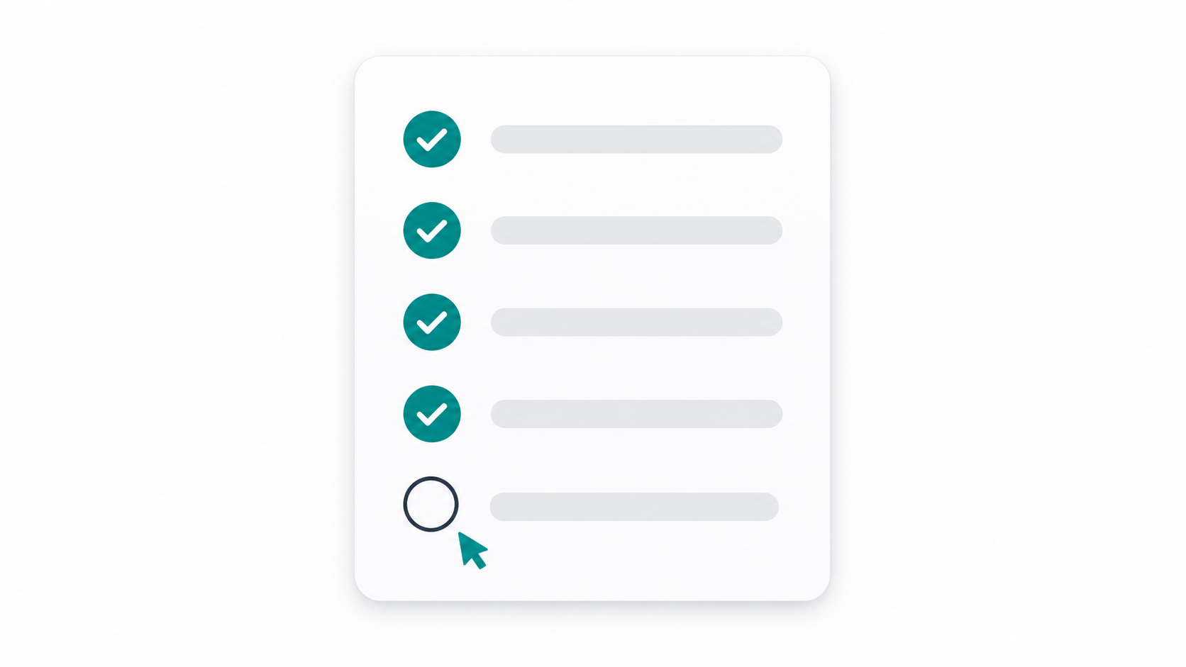 Minimalist flat illustration of a domain registration checklist with checkmarks for verifying a photography business domain