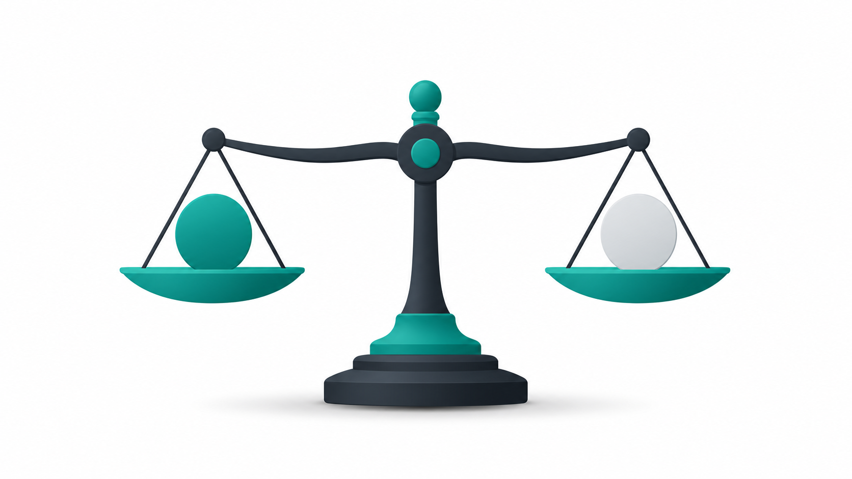 Balance scale illustration comparing domain registration pricing options for choosing a cheap domain registrar