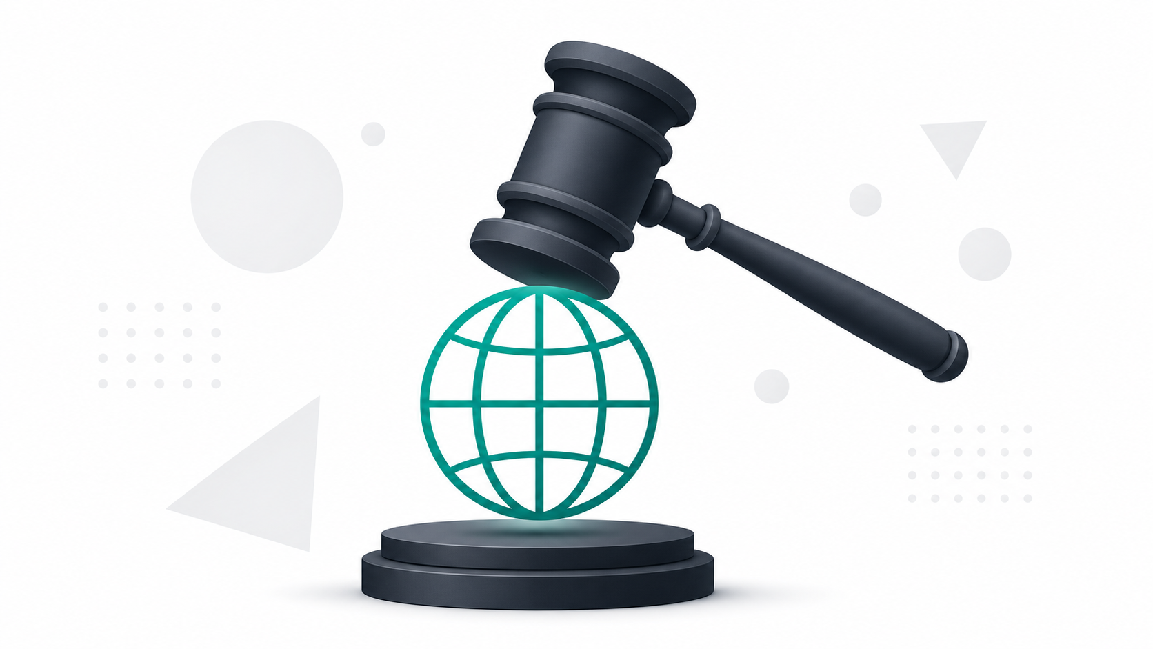 Illustration of an expired domain being auctioned, representing the process of buying expired domains online